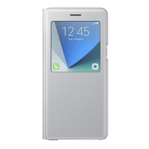 Genuine Samsung Galaxy Note 7 / FE S View Standing Flip Wallet CASE - Silver or Black-Demo unit