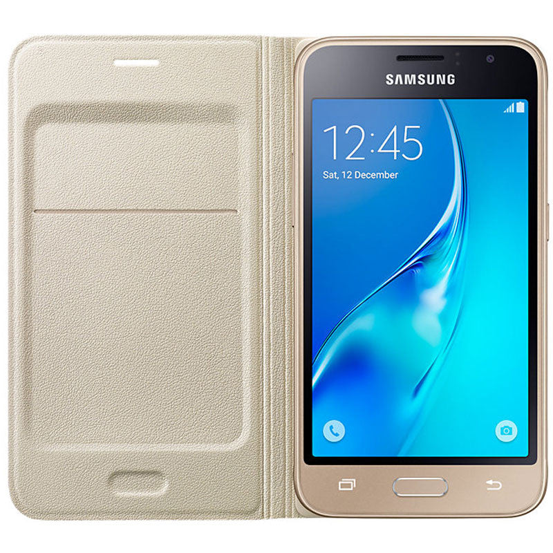 Original Samsung Galaxy J1 2016 Flip Wallet Case with Card Slot AU Stock