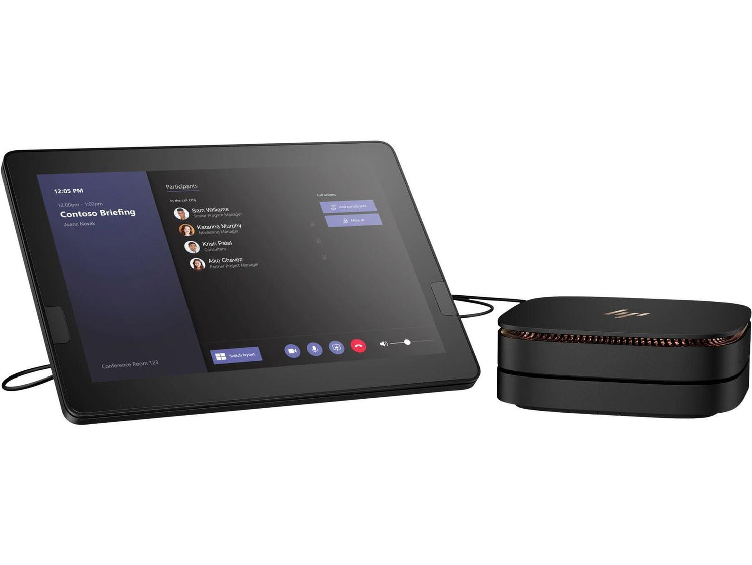HP ELITE SLICE G2 Audio Ready with Microsoft Teams Rooms Mini Touchsceen PC 6NN19AW