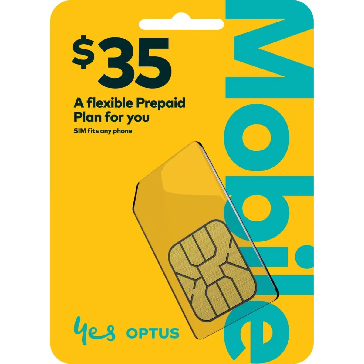 Optus $35 Prepaid SIM Starter Kit — 40GB Data, Unlimited Calls & Texts, 28-Day Plan