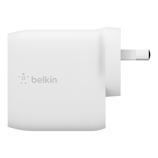 Belkin 24W Dual Wall Charger and USB-A to USB-C Cable - Universally compatible - White
