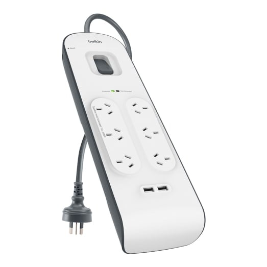 Belkin 2.4 Amp 6-Outlet with 2 USB Ports Surge Board