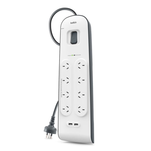 Belkin 2.4 Amp 8-Outlet with 2 USB Ports Surge Board