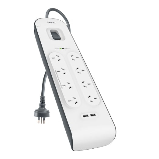 Belkin 2.4 Amp 8-Outlet with 2 USB Ports Surge Board