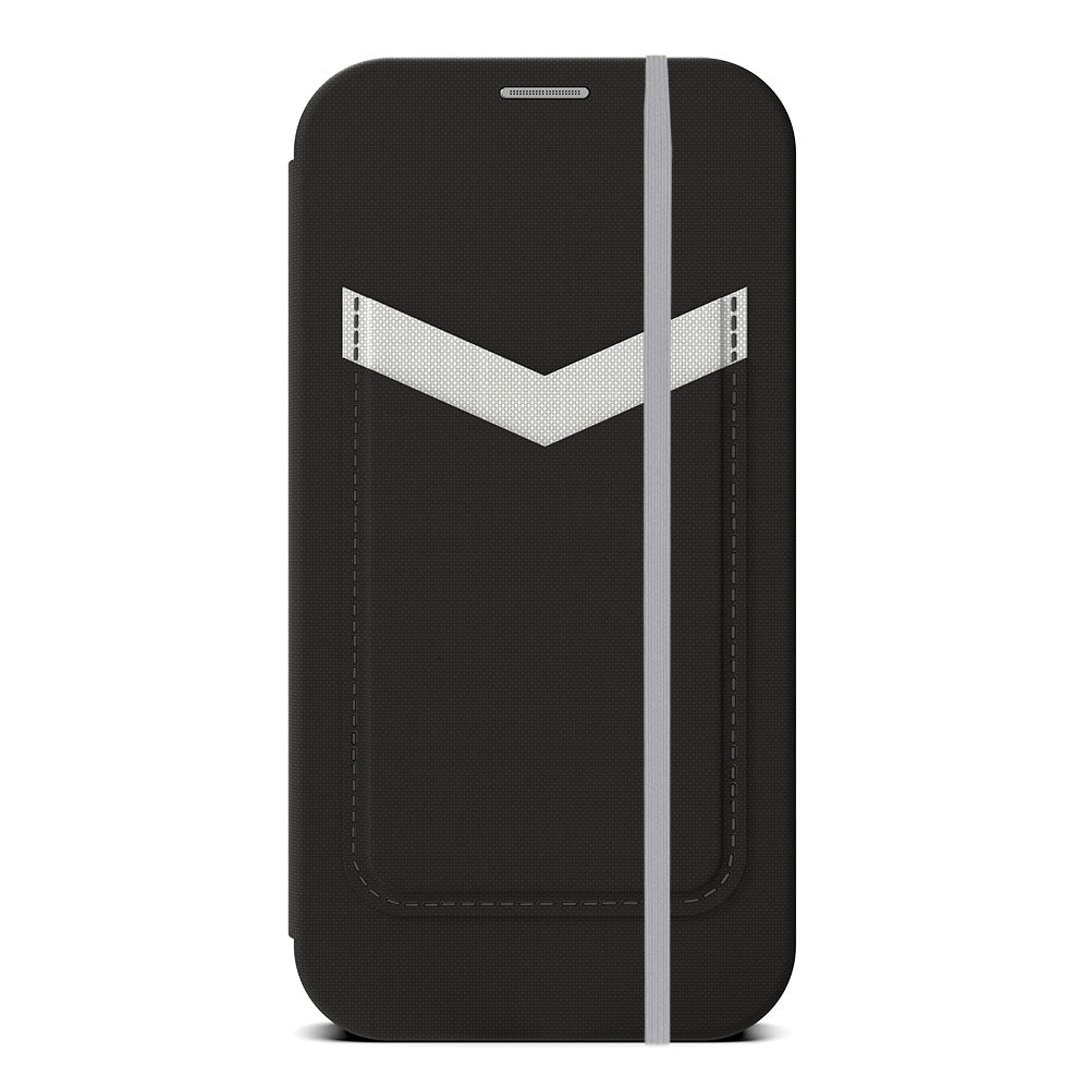 EFM Miami Leather Wallet Case Armour with D3O  - For iPhone 13 Pro Max (6.7") - Smoke Black