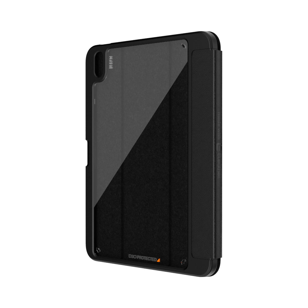EFM Aspen Folio Case Armour with D3O & ELeather - For iPad A16 & 10th Gen 10.9 " - Black