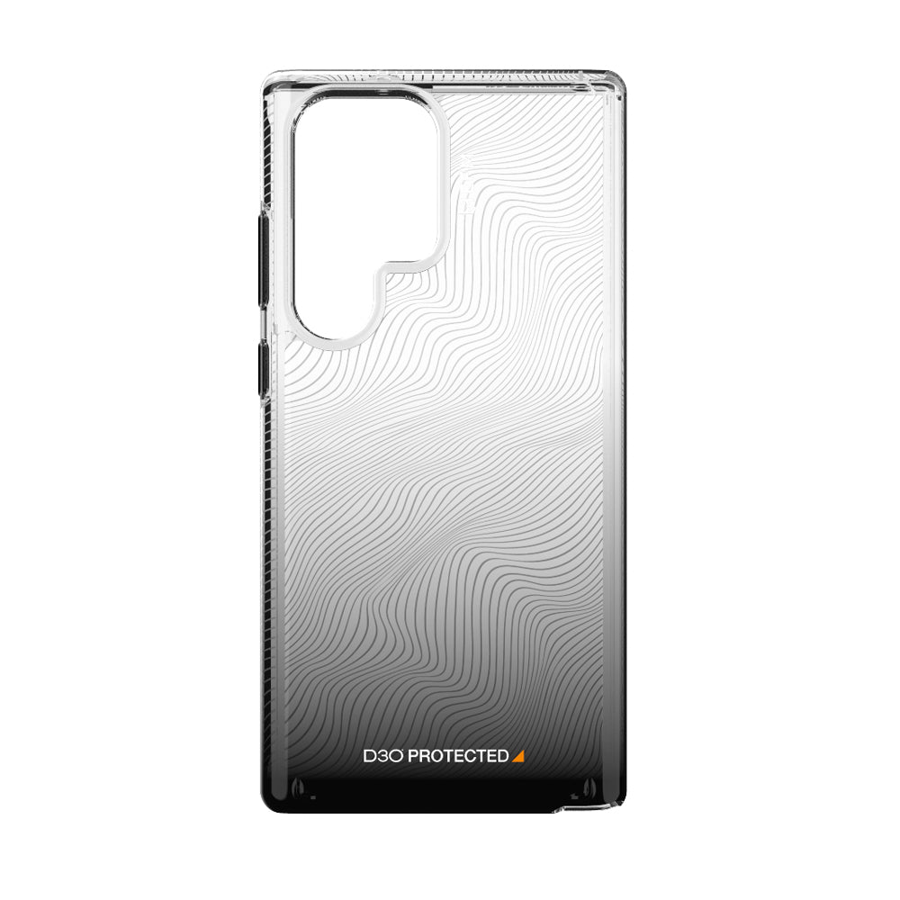 EFM Aspen Case Armour with D3O Crystalex - For Samsung Galaxy S23 Ultra (6.8")-  Black Gradient