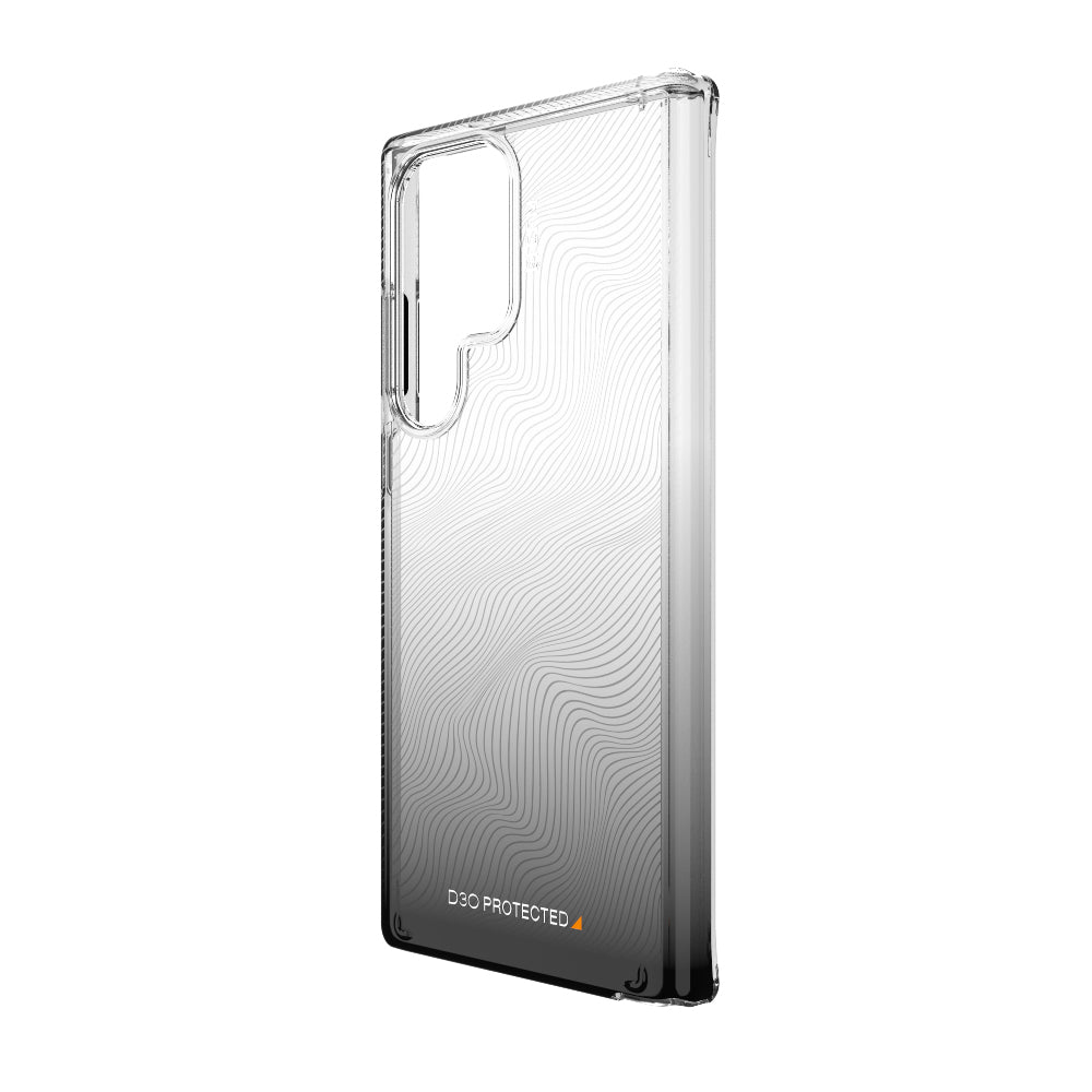 EFM Aspen Case Armour with D3O Crystalex - For Samsung Galaxy S23 Ultra (6.8")-  Black Gradient