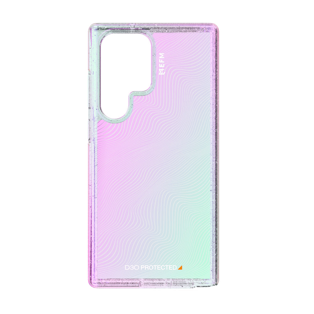 EFM Aspen Case Armour with D3O Crystalex - For Samsung Galaxy S23 Ultra (6.8")-  Glitter Pearl