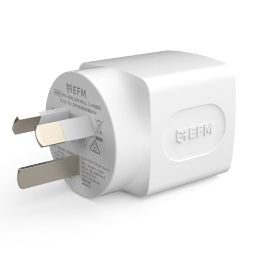 EFM 48W GaN Wall Charger - With Power Delivery and PPS - White