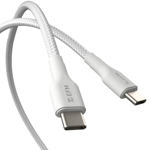EFM USB-C to USB-C 100W Braided Power and Data 1M Cable