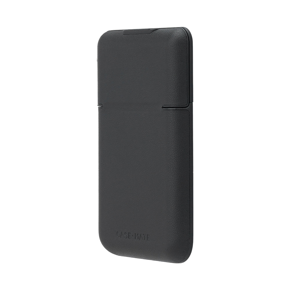 Case-Mate Magnetic Leather Flip Wallet Case - For MagSafe - Black