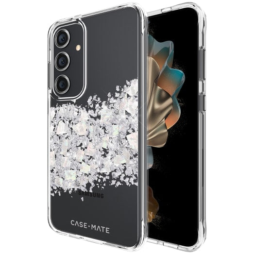 Case-Mate Karat Case - For Samsung Galaxy S24+ - Touch of Pearl - White / Black