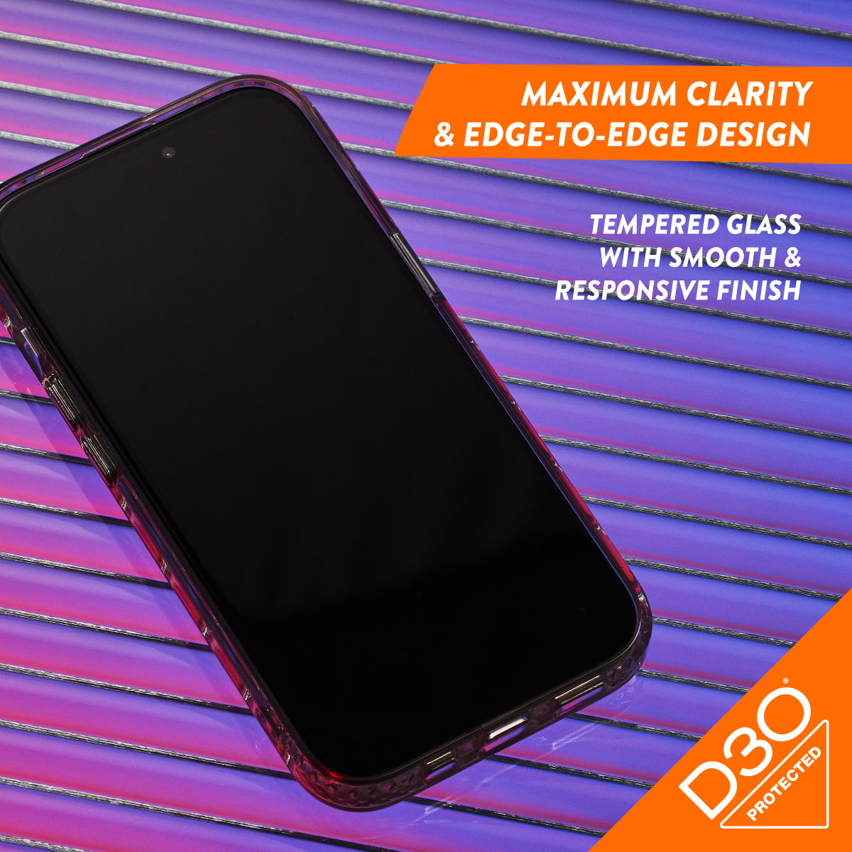 EFM ScreenSafe Glass with D3O Screen Armour - For iPhone 15 Pro