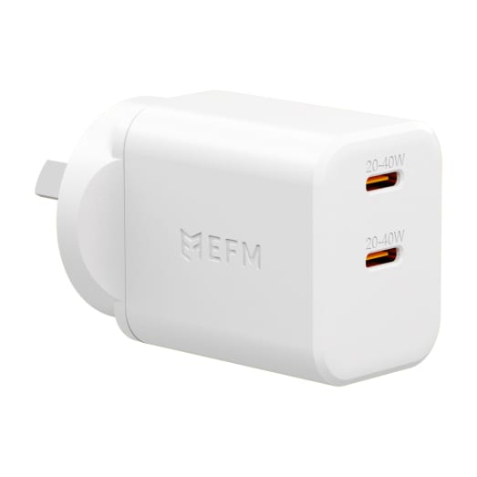 EFM ECO 40W Dual Port Wall Charger