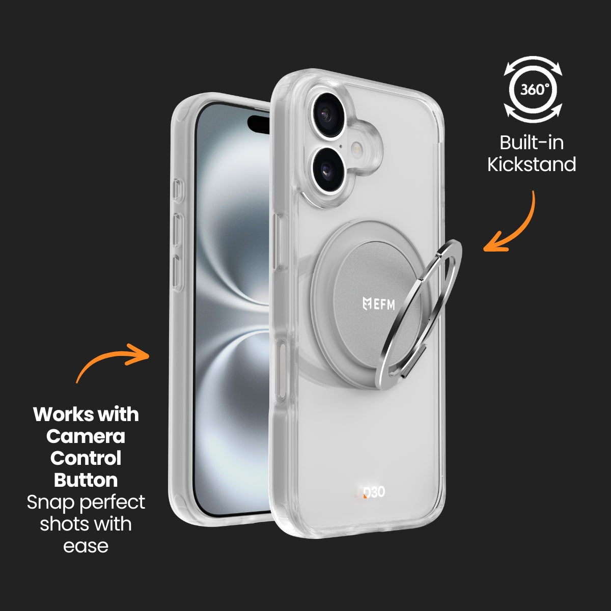 EFM Alta Case with D3O Bio - For iPhone 16 Plus - Clear