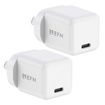 EFM ECO 20W GaN Wall Charger Twin Pack