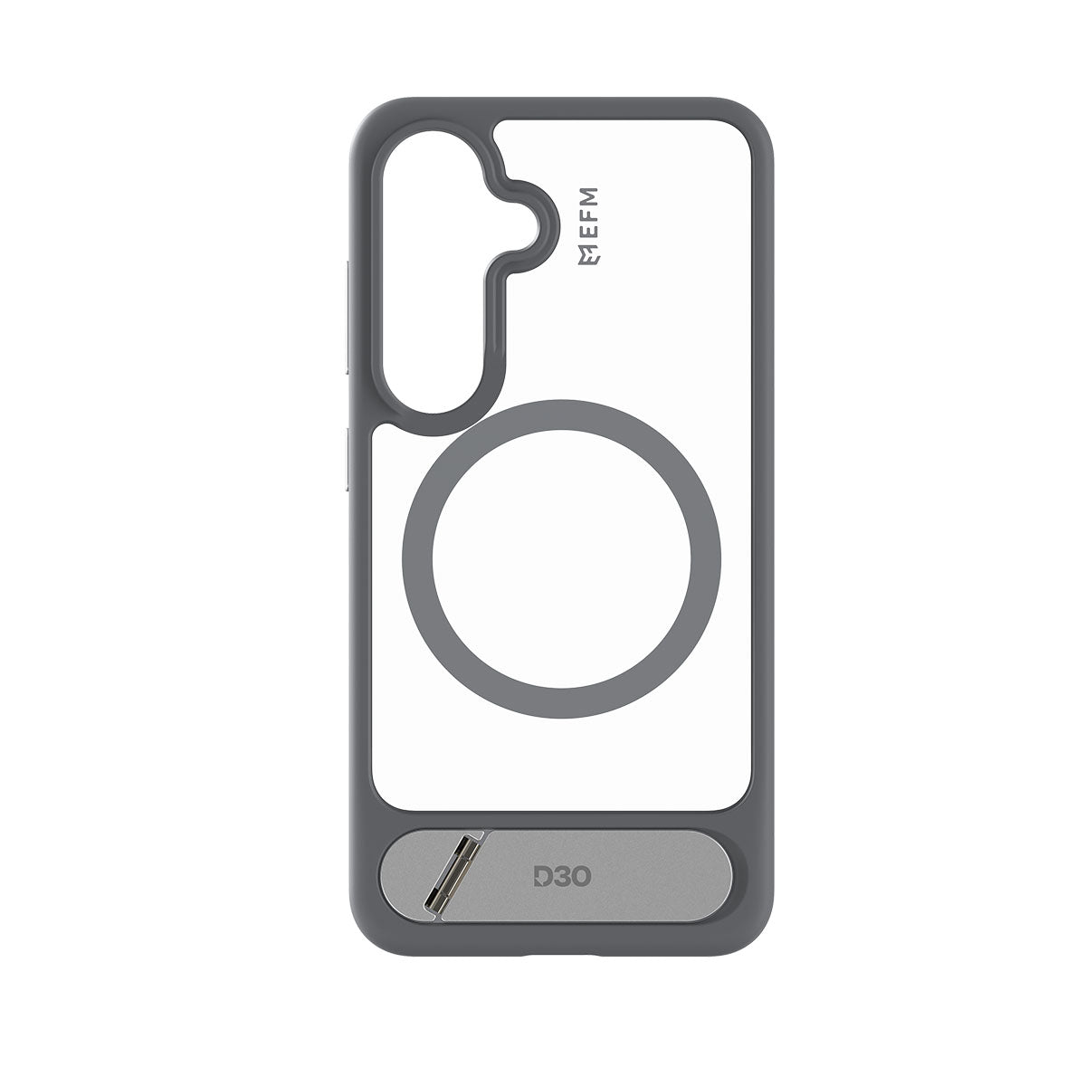 EFM Alta Case with D3O BIO - For Samsung Galaxy S25+ - Grey/ Clear