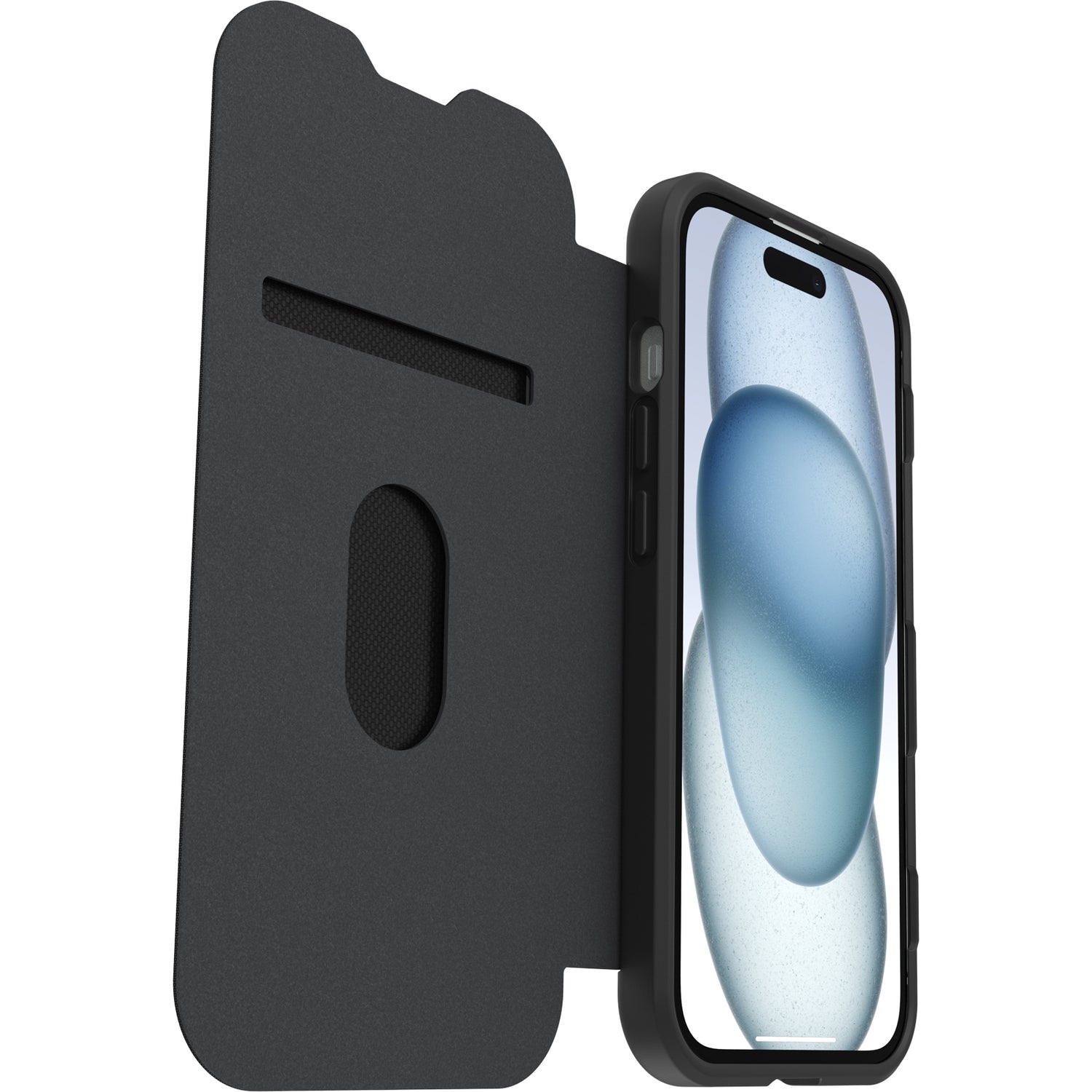 OtterBox React Folio MagSafe Case - For iPhone 17e/16e/15/14/13 - Black Crystal