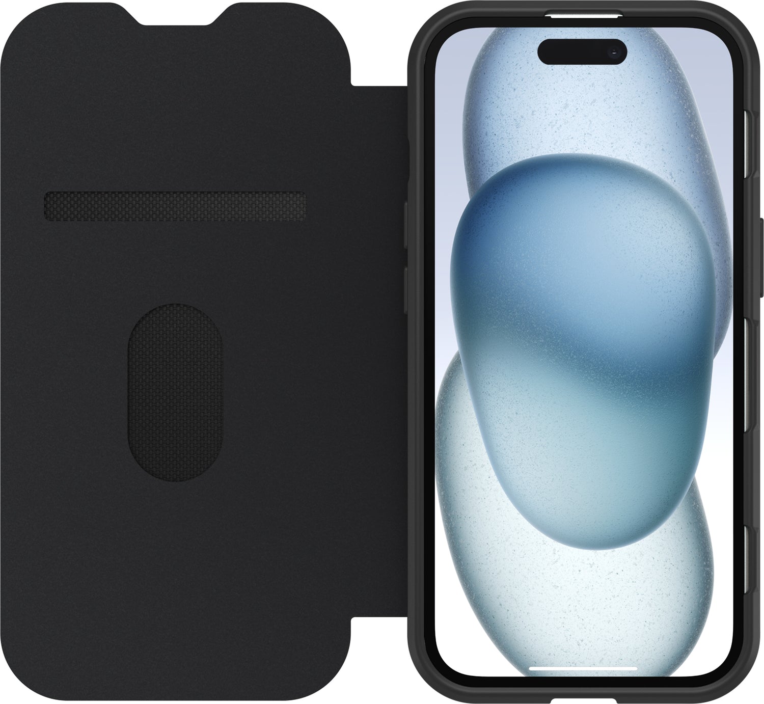 OtterBox React Folio MagSafe Case - For iPhone 17e/16e/15/14/13 - Black Crystal