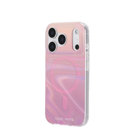 Case-Mate Peach Bubble MagSafe Case - For iPhone 17 Pro - Iridescent