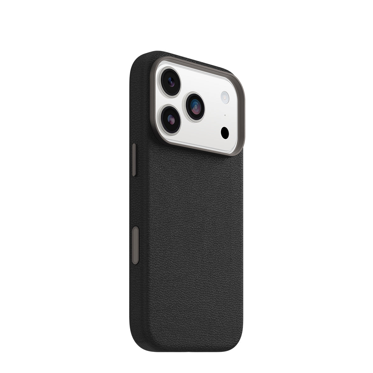 OtterBox Symmetry MagSafe Cactus Leather Case with Camera Control - For iPhone 17 Pro - Noir Ash Black