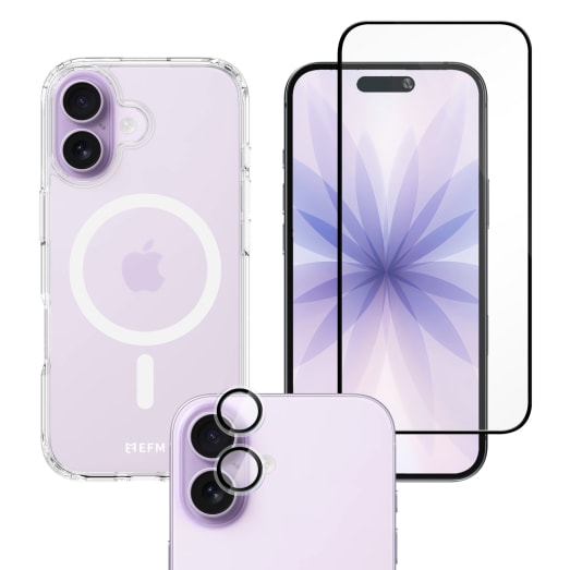 EFM 3-in-1 Case, Screen Armour and Camera Lens Armour Bundle