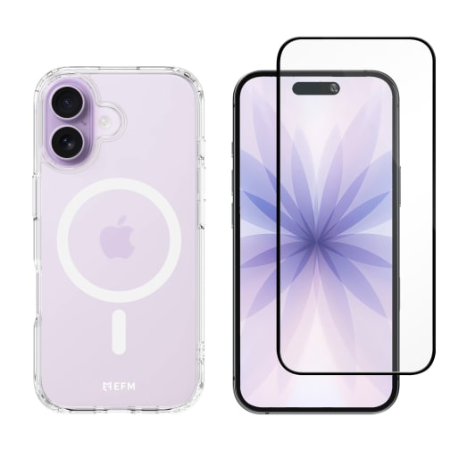 EFM 2-in-1 Case and Impact Glass Screen Armour Bundle