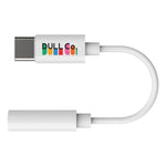 DULL Co. USB-C to AUX Audio Adaptor - White