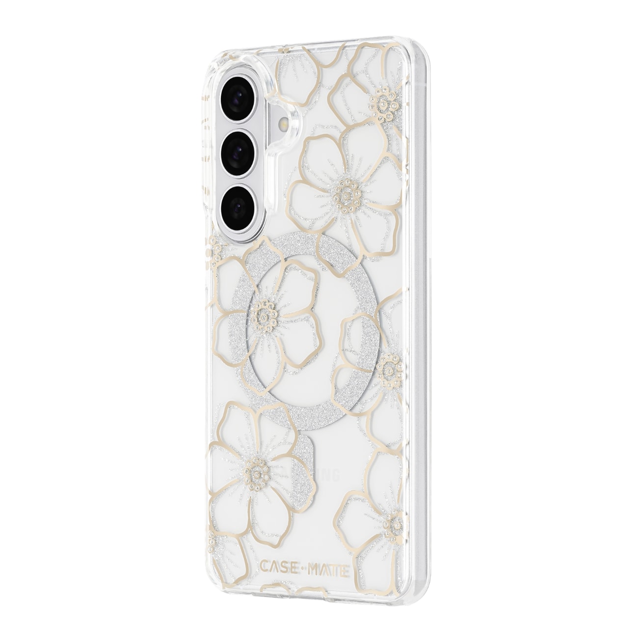 Case-Mate Floral Gems case with Magnet - For Samsung Galaxy S26+ - Gold