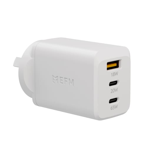 EFM ECO 65W Triple Port Wall Charger