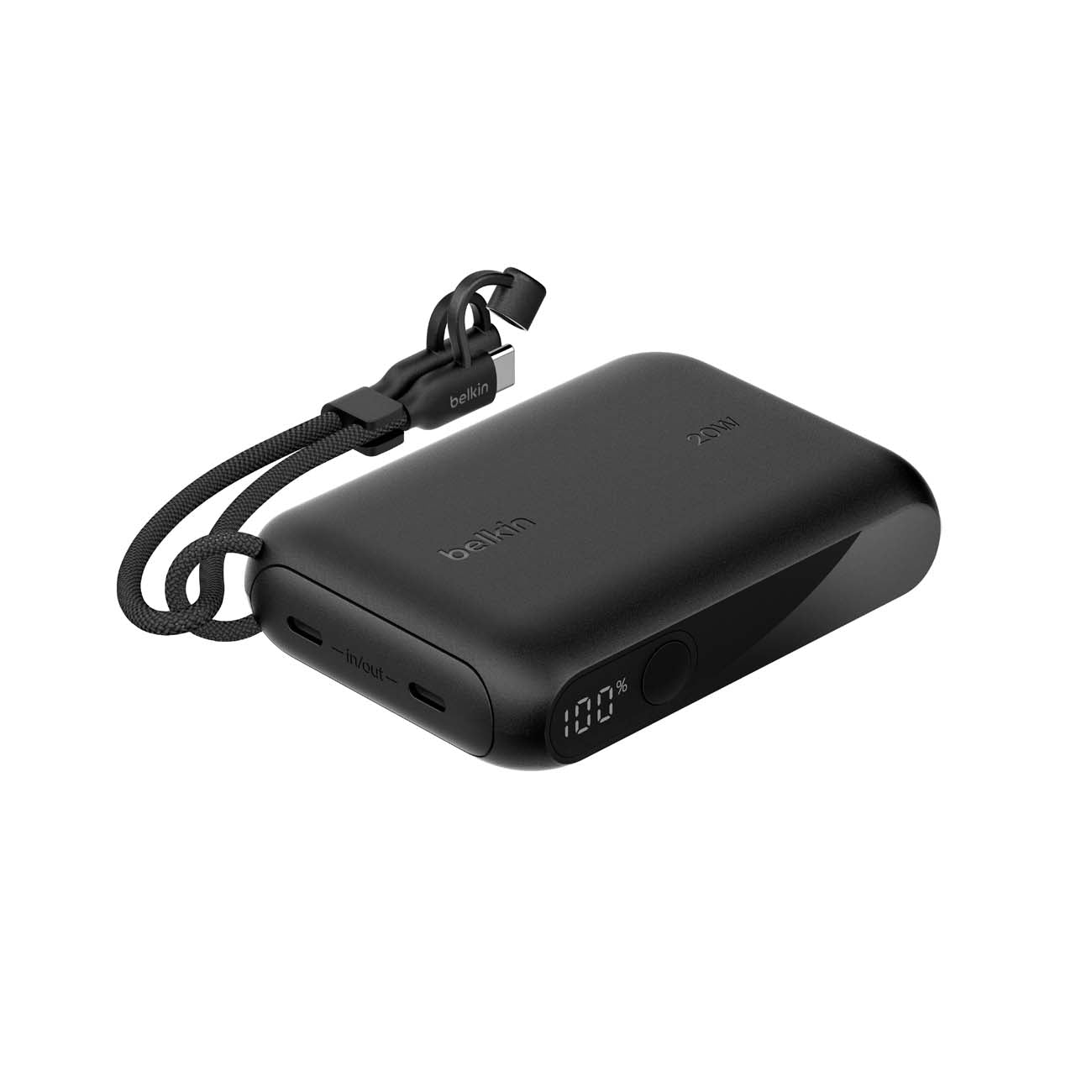 Belkin BoostCharge Power Bank - 10K with Display - Black