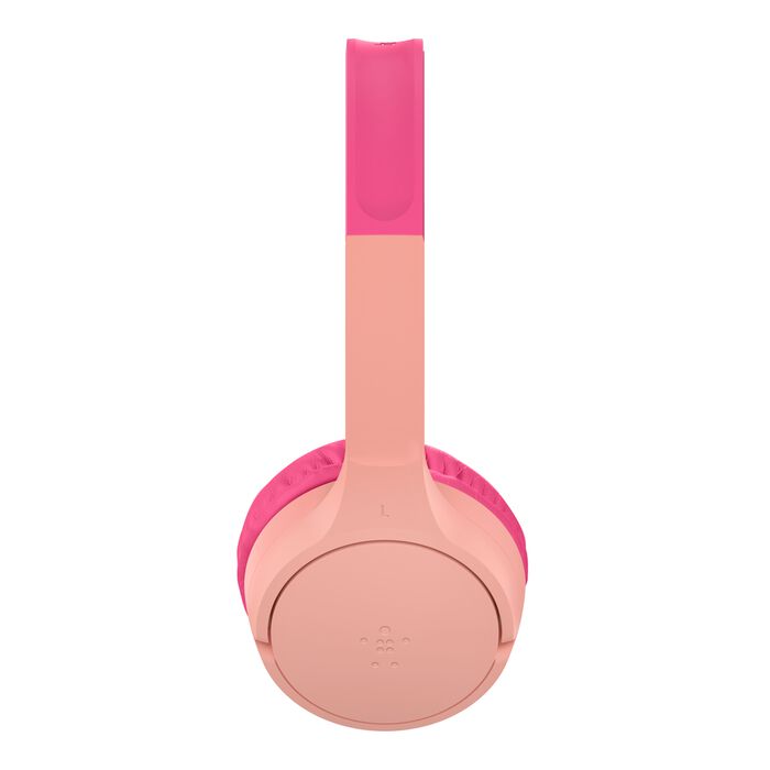 Belkin SoundForm Mini Wireless On-Ear Headphones - For Kids - Pink