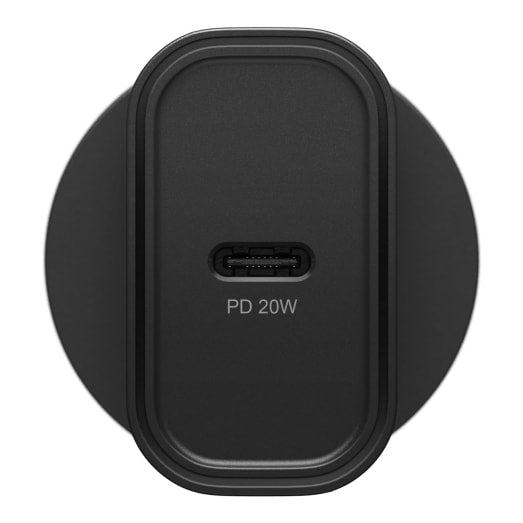 OtterBox 20W Wall Charger - With USB-C and Power Delivery - Black