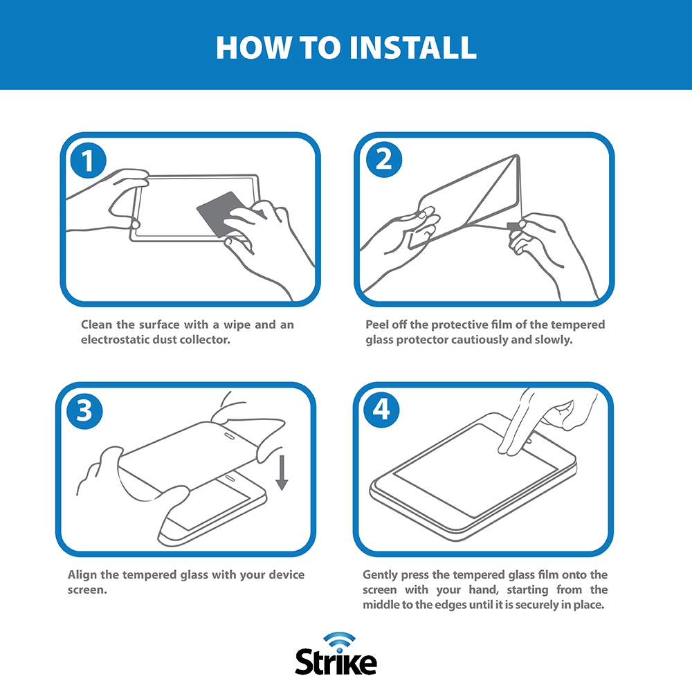 Strike Microsoft Surface Pro 9/10/11 Tempered Glass