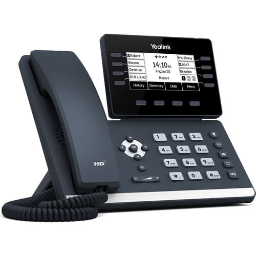 Yealink SIP-T53 / 12 Line IP HD Phone Prime Business Phone / 3.7" 360 x 160 greyscale screen / HD voice / Dual Gig Ports / USB 2.0 Port / SBC Ready