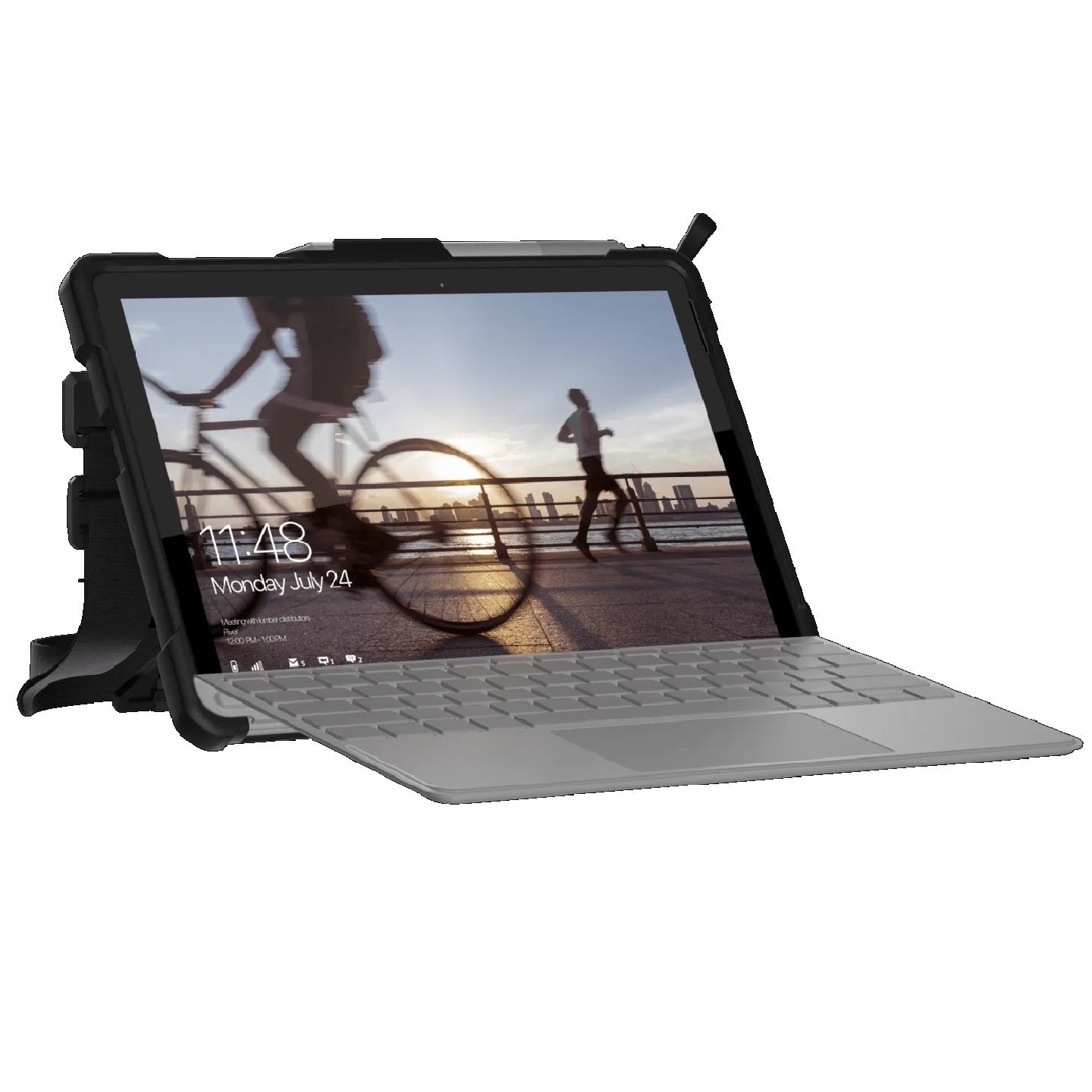 UAG Plasma Microsoft Surface Go 4/ Go 3/ Go 2/ Go With Hand & Shoulder Strap Rugged Case - Ice