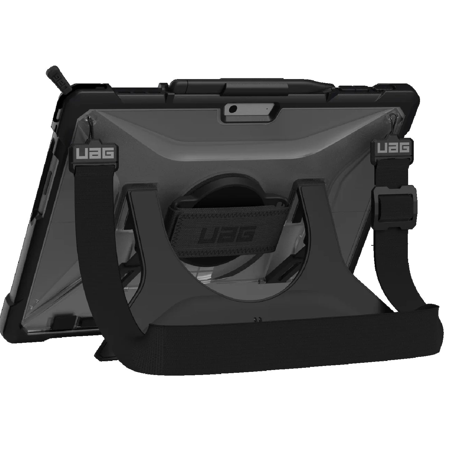 UAG Plasma Microsoft Surface Pro 11/Pro 10/Pro 9 Hand & Shoulder Strap Rugged Case -Ice