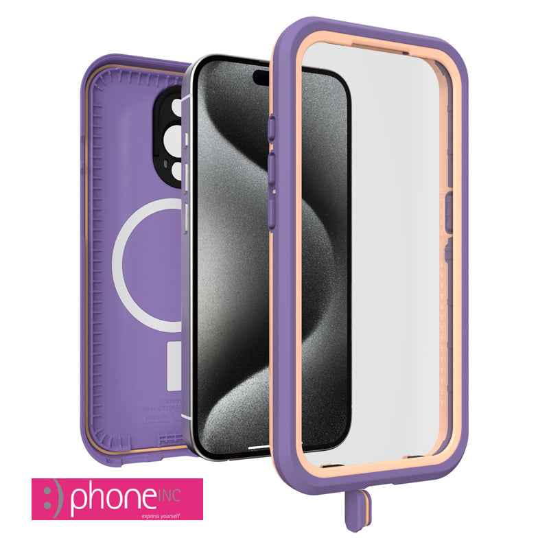 OtterBox Fre MagSafe Apple iPhone 15 Pro (6.1") Case Rule of Plum (Purple) 2M WaterProof (Copy)