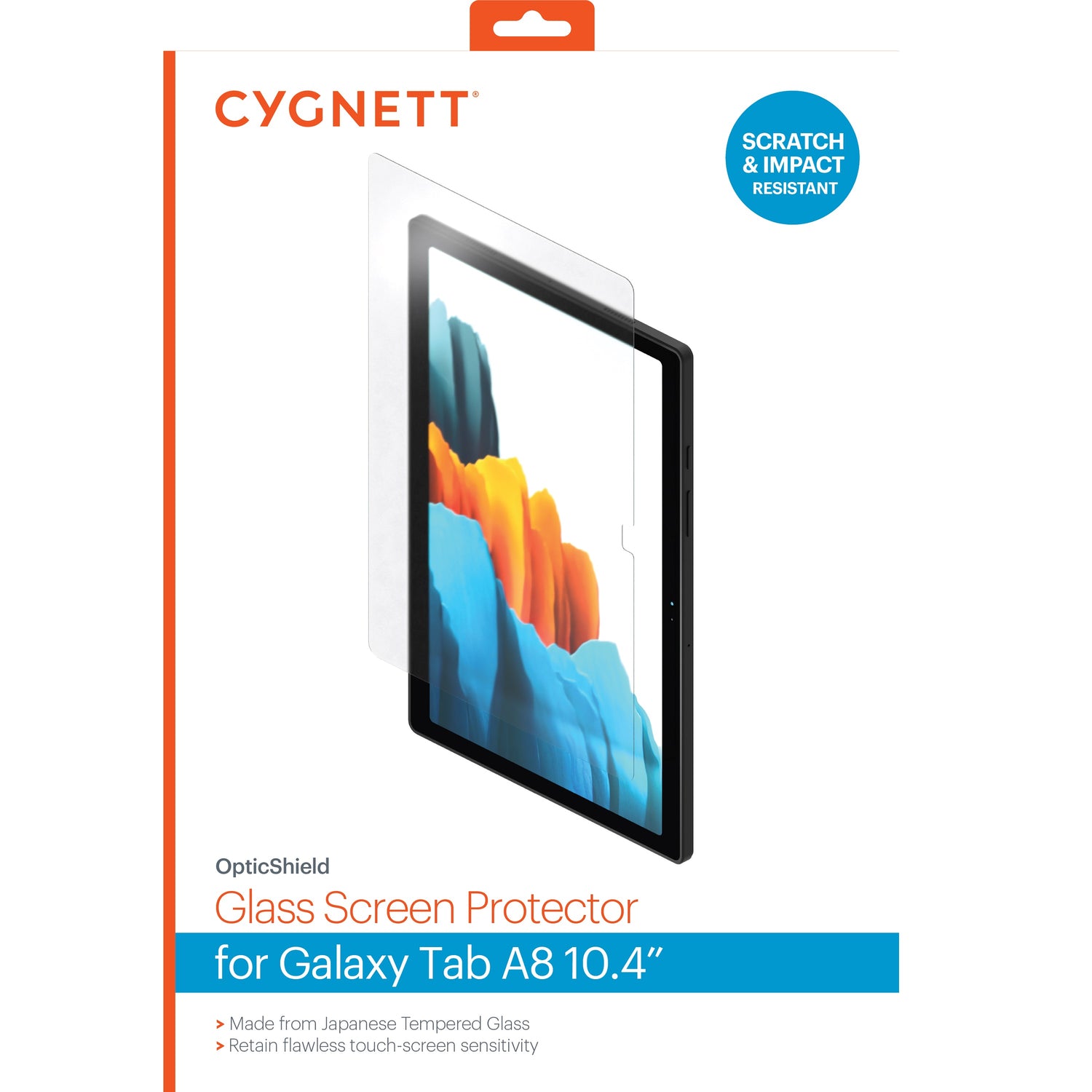Cygnett OpticShield Samsung Galaxy Tab A8 (10.5'') Japanese Tempered Glass Screen Protector -