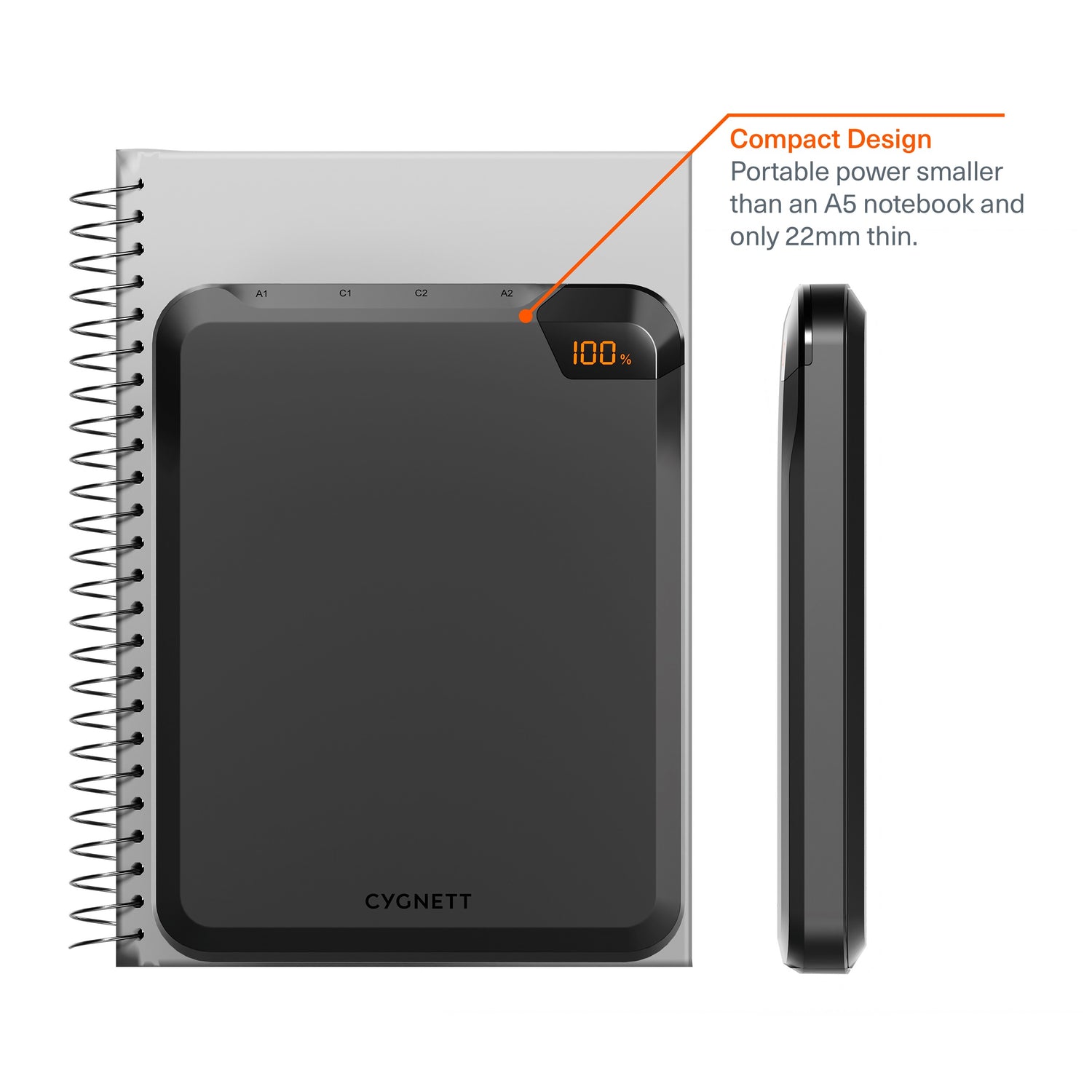 CYGNETT Cygnett VertPWR 25K Laptop Power Bank (Obsidian)
