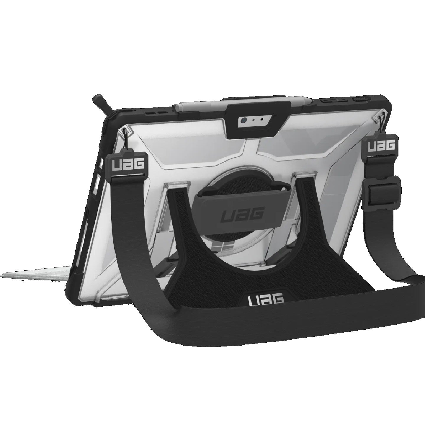 UAG Plasma Microsoft Surface Pro 7+/Pro 7/Pro 6/Pro 5/Pro 4 Hands & Shoulder Strap Rugged Case - Ice