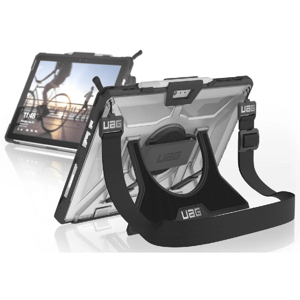 UAG Plasma Microsoft Surface Pro 7+/Pro 7/Pro 6/Pro 5/Pro 4 Hands & Shoulder Strap Rugged Case - Ice