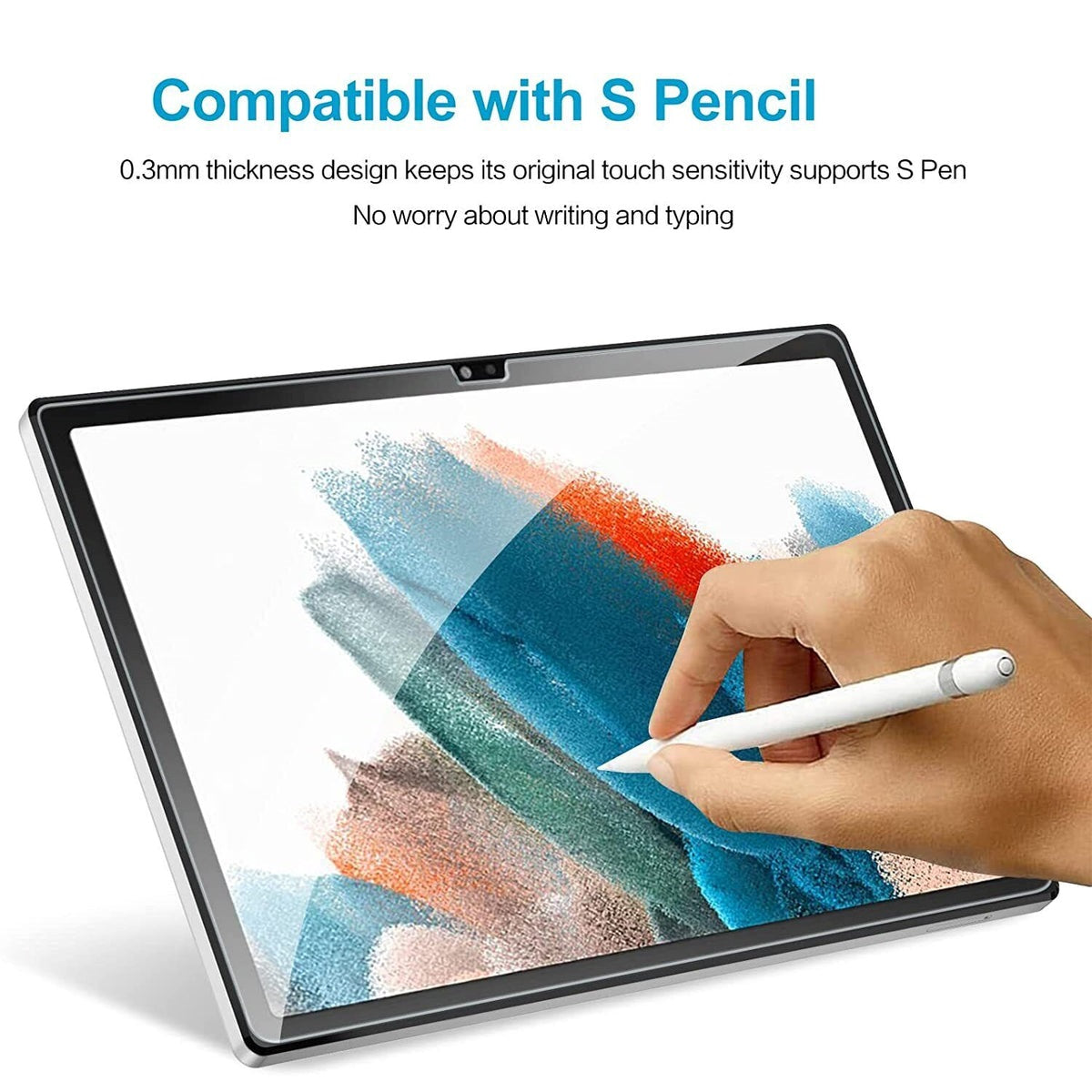 Generic Samsung Galaxy Tab A9+ (11") Premium Tempered Glass Screen Protector Clear - Scratch Resistant / Dust Repelling / Ultra-Clear / High Transparency