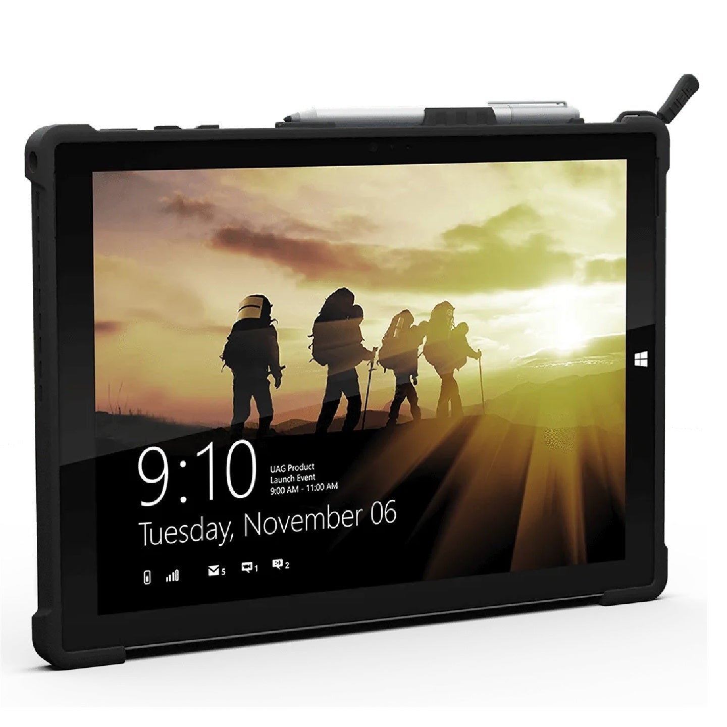 UAG Metropolis Microsoft Surface Pro 7+/Pro 7/Pro 6/Pro 5/Pro 4 Rugged Case-Black
