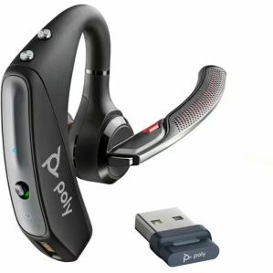 Poly Voyager 5200 UC Bluetooth Headset — Noise Cancelling, Certified for Teams & Zoom