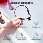 Shokz OpenRun Mini Bluetooth Open-Ear Endurance Headphones - Black