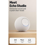 Amazon Echo Studio (Newest Gen) Dolby Atmos/Immersive Spatial - White