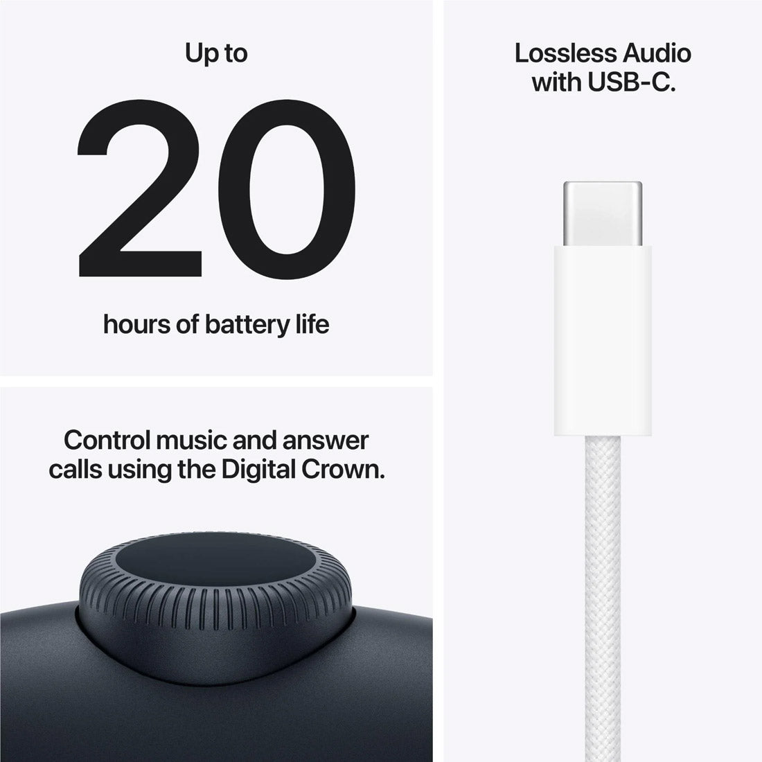 Apple AirPods Max 2 Wireless Over-Ear Headphones MHWK4ZA/A - Midnight