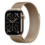 Apple Watch Series 11 GPS + Cellular 46mm Gold Titanium Case w/ Gold Milanese Loop (M/L)